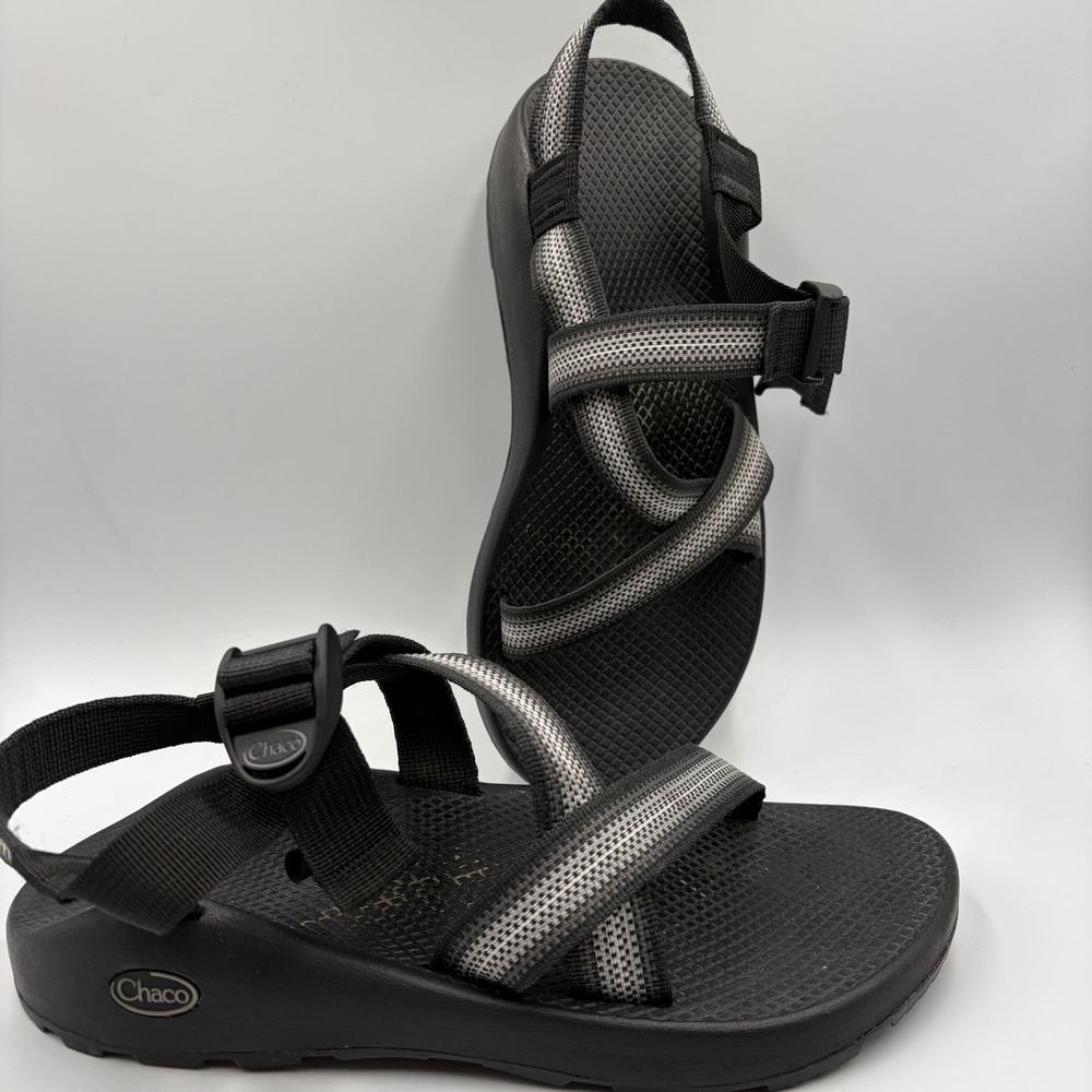 Chaco Z1 Classic Iron Sport Sandals Men's 10 Black Grey J105961 Hiking Outdoor